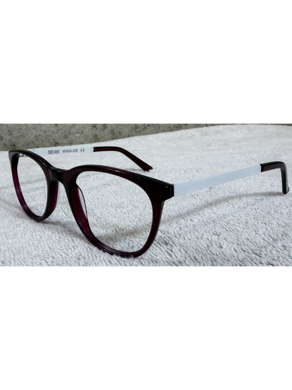 DEEJAYS 60834-320 Purple White Round Eyeglasses Frames 48-19-135 Germany